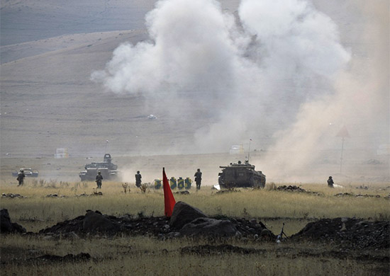 Подразделения российской военной базы в Армении в ходе учения уничтожили условные группы террористов Подразделения российской военной базы в Армении в ходе учения уничтожили условные группы террористов